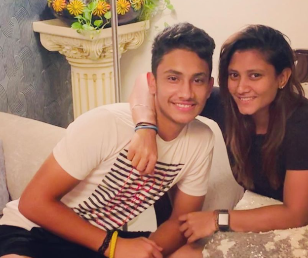 Taniya Bhatia with her Brother